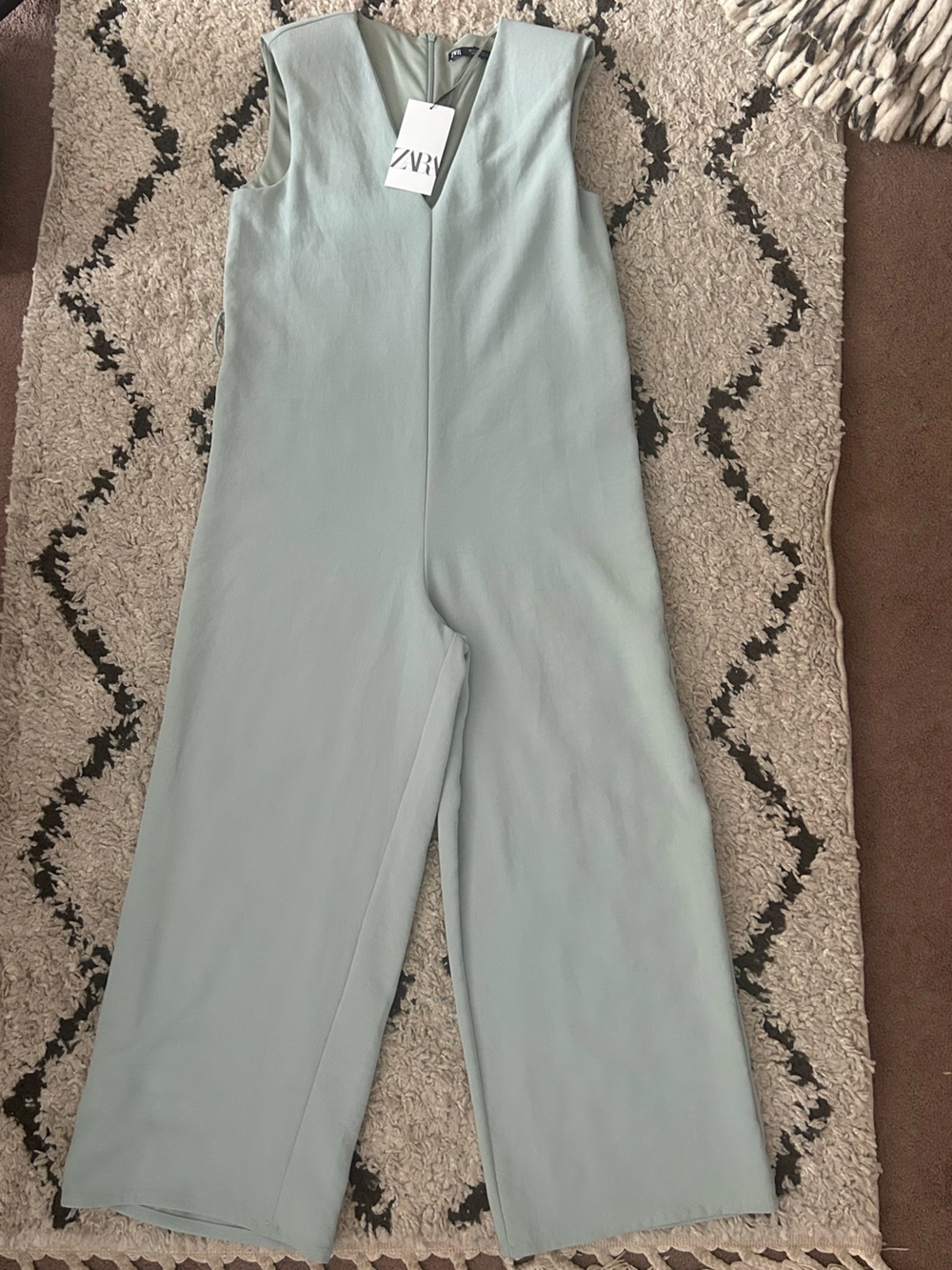 Zara Pale Mint Green Jumpsuit